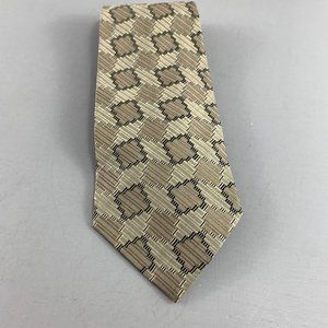 Raffaello Firenze Beige / Tan Squares Men's Tie 4" x 62"